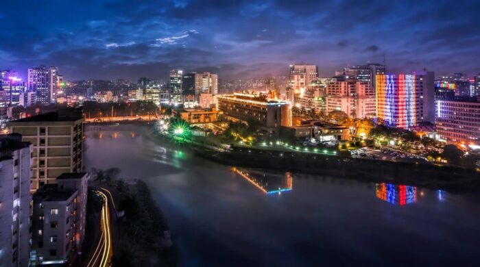Night View Dhaka Bangladesh